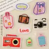 Desenho animado patch original acessórios de bordado câmera bagagem patch acessórios para conta de mão acessórios de vestuário adesivos de tecido DIY