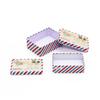 Colección de Sellos Personalizada Empaque de Tarjetas Infantiles Caja de Almacenamiento para Regalos Cosméticos Pincel de Uñas Peine Caja de Hojalata
