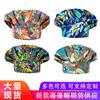 Gorro Hinchado Estampado Algodón Puro Gorro Quirúrgico Europeo y Americano Ajustable Gorro de Enfermera Gorro Sanitario Para Hombres y Mujeres Lindo Gorro Antipolvo de Doctor