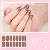 Pegatinas Navideñas para Uñas Estilo Copo de Nieve Impermeables Estilo Europeo y Americano Zhengxiang, Pegatinas para Uñas de Color Sólido, Película de Esmalte de Uñas Luminosa para 16 Dedos