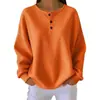 En stock transfronterizo Amazon moda tejido gofre cuello redondo suéter top de corte holgado, nueva colección otoño/invierno 2026, color liso