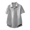 Camisa Polo de Punto de Manga Corta para Hombre, Estilo Old Money, Nueva Colección Verano 2026, Moderna y Tendencia, Corte Holgado, Versátil, Camiseta con Cuello de Solapa