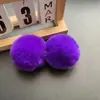 Venta directa de fábrica de pompones de pelo sintético de conejo, bolas artificiales de colores, accesorios para ropa, colgantes hechos a mano, accesorios, materiales para bolsos y almohadas
