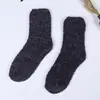 Nuevos calcetines de felpa de invierno, calcetines de terciopelo medio, calcetines de seda plateada y terciopelo medio para mujer, calcetines para dormir, calcetines de terciopelo coral, al por mayor