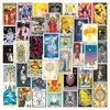 50 Peças de Adesivos de Grafite de Tarot Retrô, Copo de Água, Notas de Mala, Adesivos para Capacete de Skate de Bicicleta
