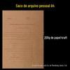 A4 pasta de arquivo pessoal saco reserva material espalhado documento de arquivo pessoal saco de evidências papel Kraft 200g saco de informações