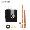 Movimiento de reloj silencioso DIY en stock transfronterizo, eje largo, segundero continuo, movimiento para reloj de pared, 4 tipos de manecillas de madera de nogal, movimiento de reloj