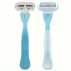 Em estoque Faca de barbear manual de 3 lâminas Jishu faca de barbear feminina artefato de remoção de pelos das axilas série especial feminina faca de remoção de pelos