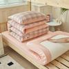 Juego de Tres Piezas de Algodón Puro para Cama de Dormitorio de Estudiante Universitario Verano 2025 Nuevo Funda de Edredón Sábanas y Sábanas Ajustables