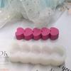 Molde de Silicona para Vela Aromática de Cinco Corazones Consecutivos Transfronterizo Adornos de Yeso de Cinco Corazones Consecutivos Molde para Hornear Pastel