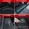 Adequado para Tesla Model 3/Y, tapete de carro 3D para todas as condições climáticas, material XPE, tapete protetor de camada dupla para os pés
