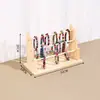 Estante de Madera para Guardar Diademas y Ligas para el Cabello, Organizador de Pulseras, Soporte de Exhibición para Pulseras, Colgador para Relojes y Joyería, Estante para Cuentas de Oración