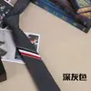Camisa de Corbata a Rayas TB para Mujer Estilo Retro Hong Kong Estilo Harajuku Estilo Japonés Estilo Universitario Estilo Coreano Ins Traje a Juego Corbata