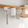 Soporte magnético para cepillos de dientes y estante de almacenamiento para debajo del espejo del gabinete, no requiere perforación, para cepillos de dientes eléctricos, rastrillos y dispensadores de pasta de dientes