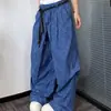 Calça Casual Reta com Cordão, Xadrez Retrô, para Mulheres, Novo Estilo Chinês de Verão, Emagrecimento e Caimento, Calça de Dança