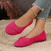 Venta al por mayor transfronteriza de zapatos de mujer de talla grande para la temporada de otoño 2026: nuevos estilos de zapatos casuales planos, de punta redonda y adornados con moños