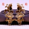 60772 Cobre Estilo Vintage Joyería DIY Base de Cobre Goteo de Aceite Hecho a Mano Pasador Corona de Cabello Material Accesorios 20*50mm Diancui
