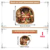 Pegatinas de Navidad Múltiples Estilos Ardilla Navideña Pequeña Pegatinas para Ventana Vidrio de Escaparate Puerta de Cristal Decoración del Hogar Pegatina Electrostática para Vidrio