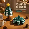 Árbol de Navidad de Madera Maciza Almohadilla Aislante Térmico Mesa de Comedor Creativo Hogar Prevenir Quemaduras Base para Ollas Vajilla Posavasos Adorno de Madera