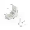 Ángulo Extruido Asiento de Ángulo de Aluminio Engrosado Código de Ángulo de Aluminio Pieza de Ángulo de Aluminio de 90 Grados Conector de Perfil de Aluminio 4080 Ángulo de Aluminio Reforzado 4040 Otros