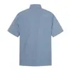 Camisa de Cuadros de Manga Corta para Hombre, Estilo Callejero Europeo y Americano de Corte Holgado, Versátil Camisa Casual de Cuadros Estilo Japonés, Manga Media de Verano