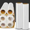 Película estirable de PE personalizada, película estirable transparente, rollo grande de film cling industrial, película para envolver mudanzas al por mayor, película de embalaje