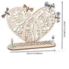 Artesanías de Madera Transfronterizas Boda Regalo de Boda Creativo Hueco Árbol Genealógico Letras Amor Decoración de Madera