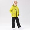 Traje de esquí para niños de invierno para exteriores, traje grueso impermeable, chaqueta de invierno cálida para niños y niñas