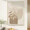 Pintura decorativa estilo crema para sala de estar Mural de pared para segundo dormitorio estilo nórdico Morandi Pintura colgante de alta gama para mesita de noche del dormitorio principal