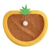 Cama Arranhador para Gatos Sisal Natural 2 em 1 Formato de Fruta Resistente a Arranhões Ninho para Gatos
