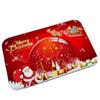 Tapete de Chão para Porta de Entrada Veludo Cristal Desenho Animado Tapete de Natal Absorvente Decoração de Feriado Tapete de Chão Entrada de Casa Sala de Estar Tapete de Porta
