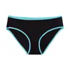 Ropa interior transfronteriza talla grande Sexy Colorblock Algodón Puro Mujer Cintura Baja Sexy Transpirable Cómodo Algodón Puro Bragas Mujer