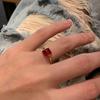 Palacio ~ Anillo Vintage Apilado Nicho Único Anillo de Dedo Antiguo Anillo de Dedo Avanzado para Mujer Abertura Ajustable