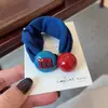 2026 Nuevas Gomas para el Cabello de Bola con Letras Estilo Coreano para Mujer, Cuerdas de Cabello de Moño de Alta Gama, Bandas de Cabello de Colores Caramelo al por Mayor