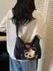 Bolso de hombro para mujer con estampado lindo, nuevo bolso cruzado de lona versátil de moda, bolso de axila moderno para el día a día