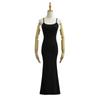 Pure Desire Sexy Figure Spice Girl Vestido Sling Feminino Verão 2024 Novo Vestido Rabo de Peixe com Elástico