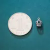 Novo pingente de coroa pequena versátil vintage de prata s925 para pulseira brinco diy acessório de decoração de pingente pequeno multiuso