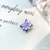 Brincos de flor marquise em liga de titânio F136, Piercings labiais com rosca interna de titânio G23 e zircônia, Joias para piercing na cabeça