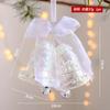 Decoraciones Navideñas Tacones Altos Copos de Nieve Alas de Plumas Ángel Mini Flocado Colgantes de Navidad Colgantes Blancos