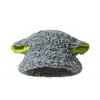 Chapéu de Pescador Fofo com Orelhas de Cordeiro e Circunferência da Cabeça Grande, Chapéu Balde de Pelúcia para Mulheres, Chapéu Versátil Quente para Outono e Inverno que Faz o Rosto Parecer Menor