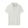 Camisa POLO de Seda de Hielo 180g de Secado Rápido con Cuello Camisero Camiseta de Manga Corta con Sensación Fresca de Verano Camisa Cultural Estampado Bordado Logo