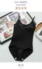 Skims Shapewear Seamless de Peça Única Europeu e Americano Alça Fina Modelagem Potente Corselete para Cintura Costas Nuas Triângulo Peça Única