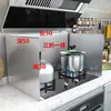 Divisória à prova de óleo de aço inoxidável transfronteiriça, espessada e resistente a altas temperaturas, para fogões a gás, placa bloqueadora de óleo fácil de limpar para cozinha