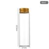 Botella de Vidrio de Borosilicato Alta de 37 mm con Tapa de Aluminio, Botella para Empaque de Dulces, Botella para Suplementos de Salud, Botella Pequeña para Medicina de Cápsulas de Cordyceps