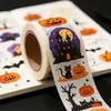 Cinta Washi Personalizada de Halloween Cabeza de Calabaza Lámina Dorada Corte Láser Irregular Pegatina Vintage para Diario Material