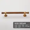 Alça de latão Novo estilo antigo chinês porta de armário guarda-roupa sapateira móveis estilo minimalista francês nogueira alça longa
