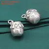 Colgante de plata de ley 99% plata pura peine poni Ruyi colgante vintage desgastado 3D plata dura material DIY hecho a mano
