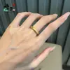 Tienda de Oro Mismo Estilo Anillo de Herencia Antigua Banda Lisa Mate Anillo de Oro Arena Anillos de Pareja Mismo Estilo Transmisión en Vivo de Tiktok