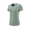 Camiseta deportiva para exteriores para mujer, ropa de verano para correr, fitness, de secado rápido, ropa de yoga para mujer, jersey holgado de manga corta y cuello redondo.