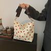 Bolso de Mujer Pana Estampado de Fresas Bolso de Mujer Estilo Coreano 2024 Verano Nuevo Bolso de Hombro Transfronterizo Bolso Cruzado Bolso Tote